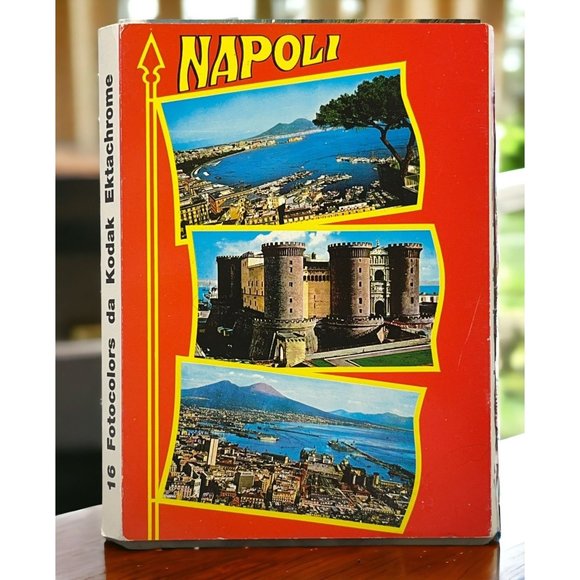 Napoli Italy 16 Color Photo Postcards Accordion Booklet Kodak Ektachrome - Picture 1 of 14